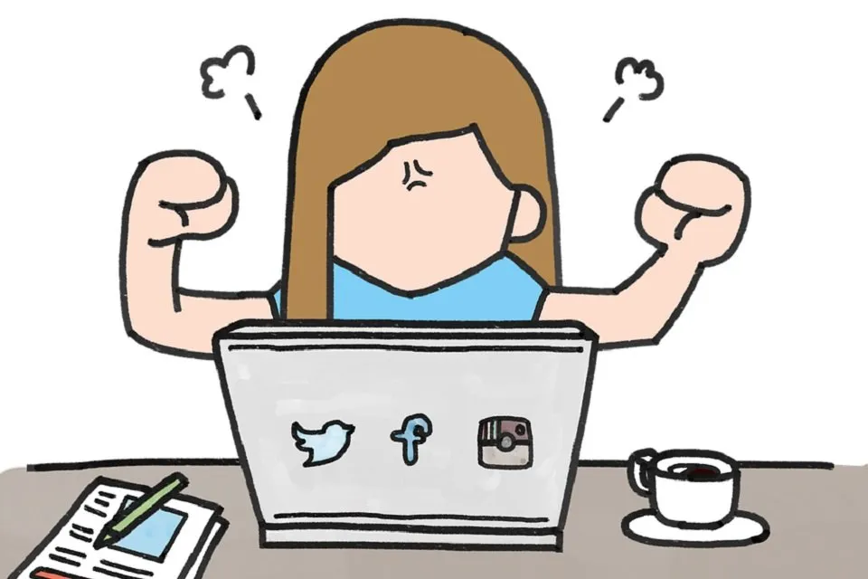 画面の向こうに怒る人