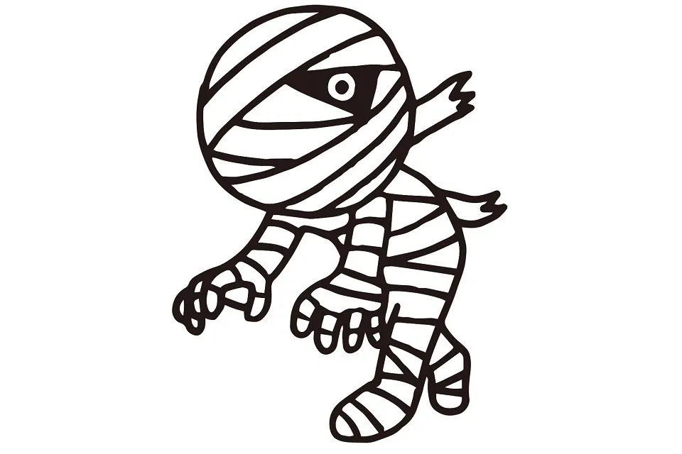 動き回るミイラ