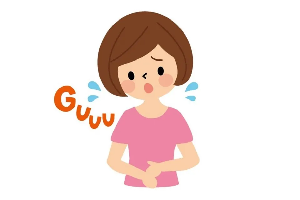 お腹が減った女性