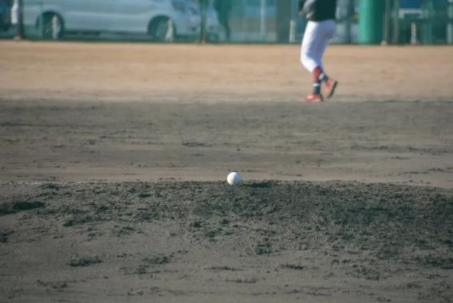 ピッチャーマウンドの土