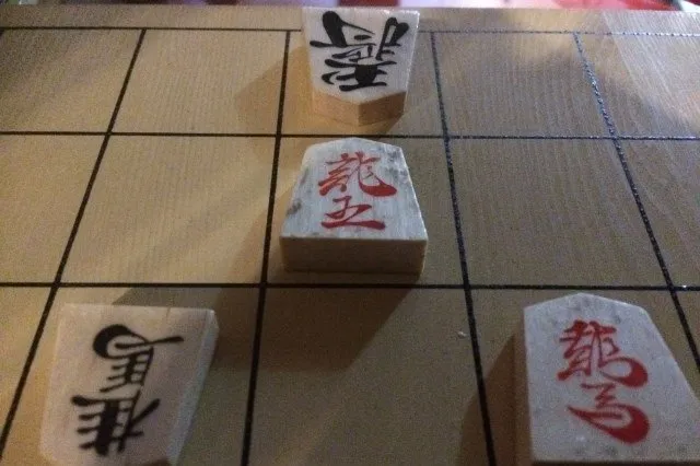 追い詰められた王将