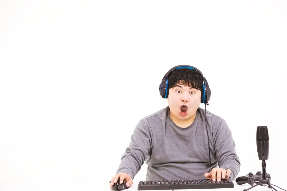 驚くゲーム実況者