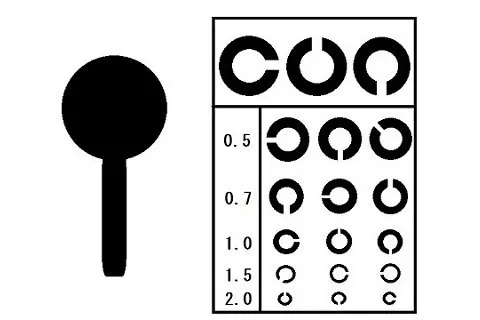 遮眼子とランドルト環