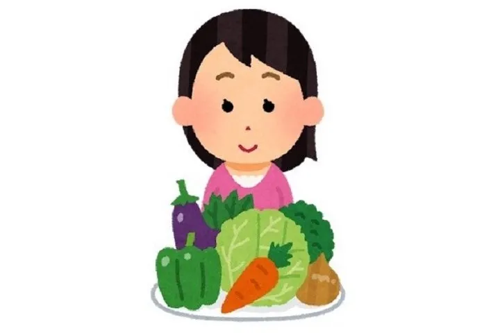 ベジタリアンの女性